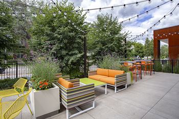 Amazing Outdoor Sitting area at Track 29 Apartments, Minneapolis